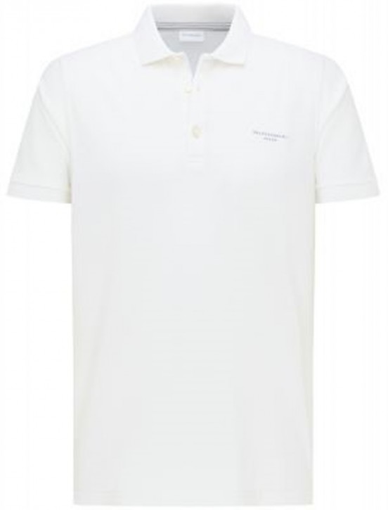 BALDESSARINI  Pique-Polo PAUL Regular Fit mit Brustlogo weiß 1010