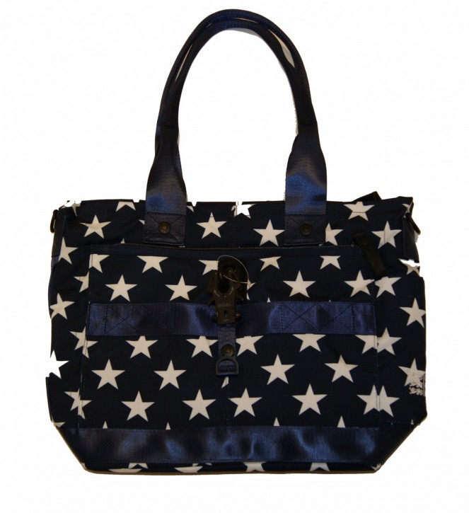 GEORGE GINA & LUCY Nylon Handtasche THE STYLER Farbe blue star 666