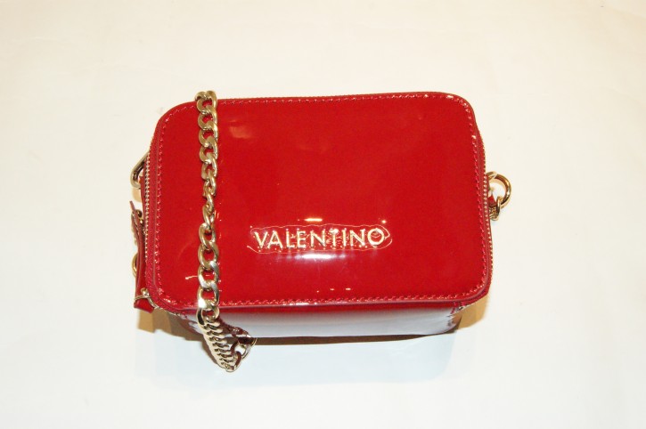 VALENTINO By Mario Valentino Lack Schultertasche RIVAVE Farbe rosso