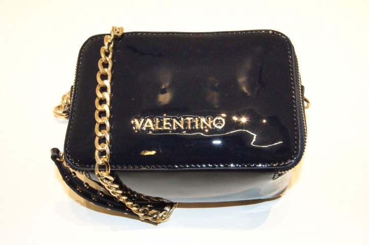 VALENTINO BAGS Lack Schultertasche RIVAVE Farbe blue