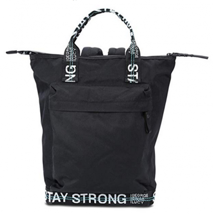 GEORGE GINA & LUCY Rucksack MONOKISSED mit Tragegriffen mit stay strong Logo black strong 994