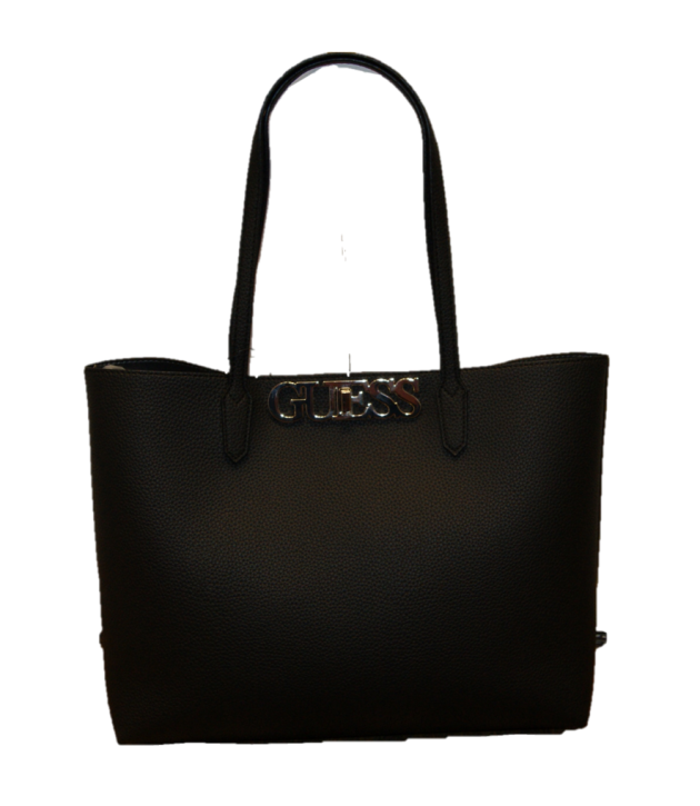 GUESS Damen Uptown Chic Barcelona Tote Schultertasche schwarz