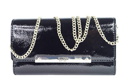 GUESS Damen Spring Fever Clutch Handgelenkstasche schwarz