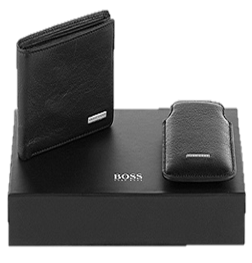 BOSS BLACK PORTEMONNAIE MIT IPHONE TASCHE GIOVIS FARBE SCHWARZ 001