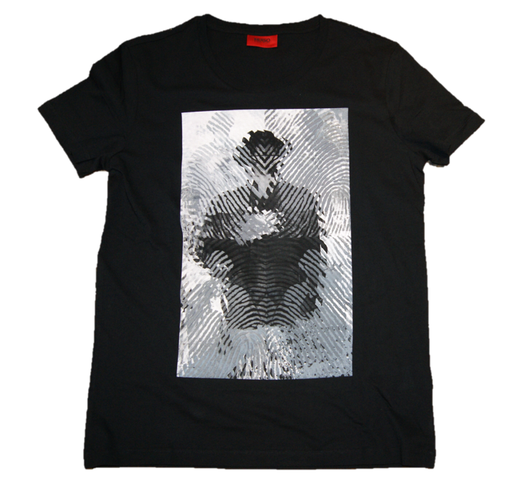 HUGO T-SHIRT DAT FARBE SCHWARZ 001