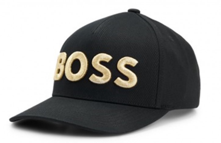 Boss Cap Sevile-Boss aus Baumwoll-Twill mit 3D-Logo-Stickerei schwarz 003