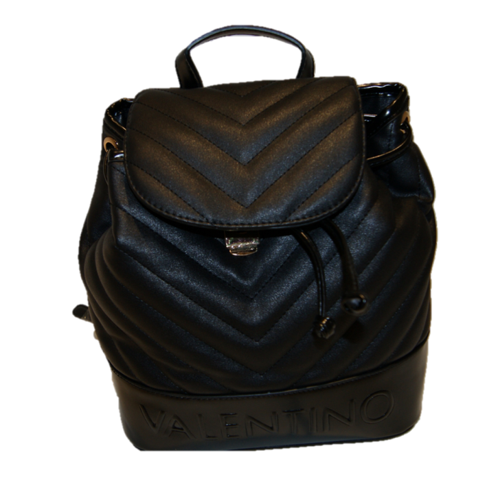 VALENTINO By Mario Valentino Rucksack CHOCOLAT mit Steppung und Logo Farbe schwarz