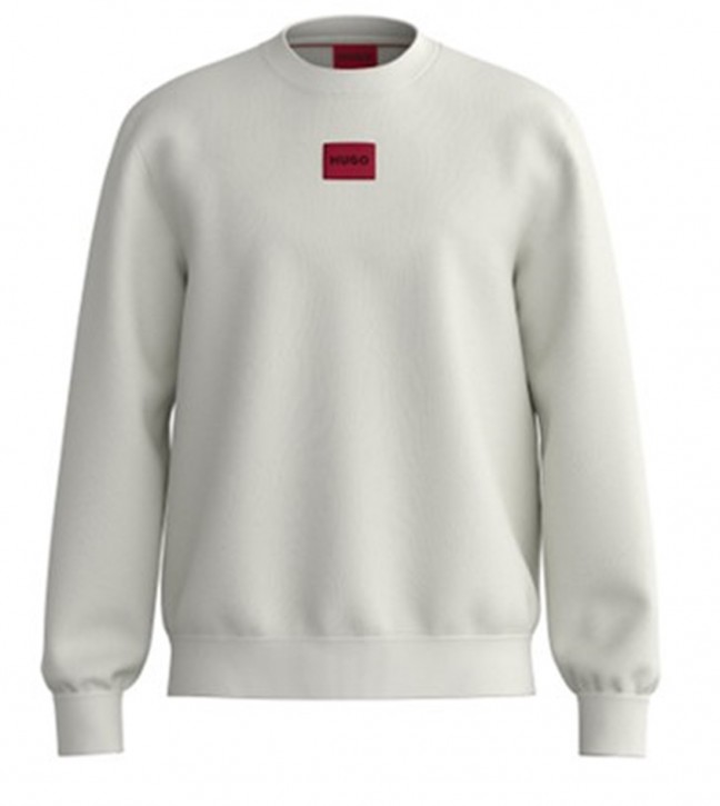 Hugo Regular-Fit Sweatshirt Diragol212 aus Baumwoll-Terry mit Logo-Etikett beige 101