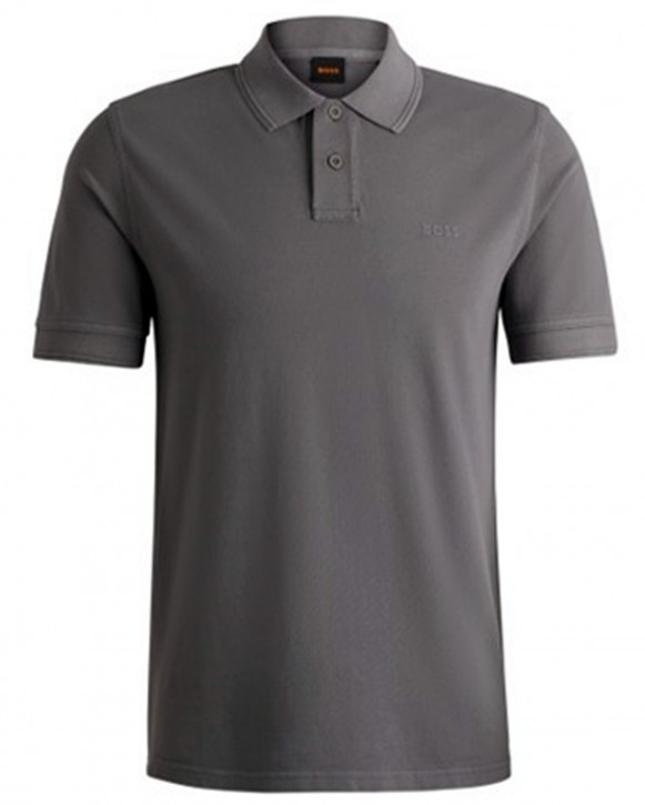 Boss Slim-Fit Poloshirt Prime aus Baumwoll-Piqué Farbe dunkelgrau 029