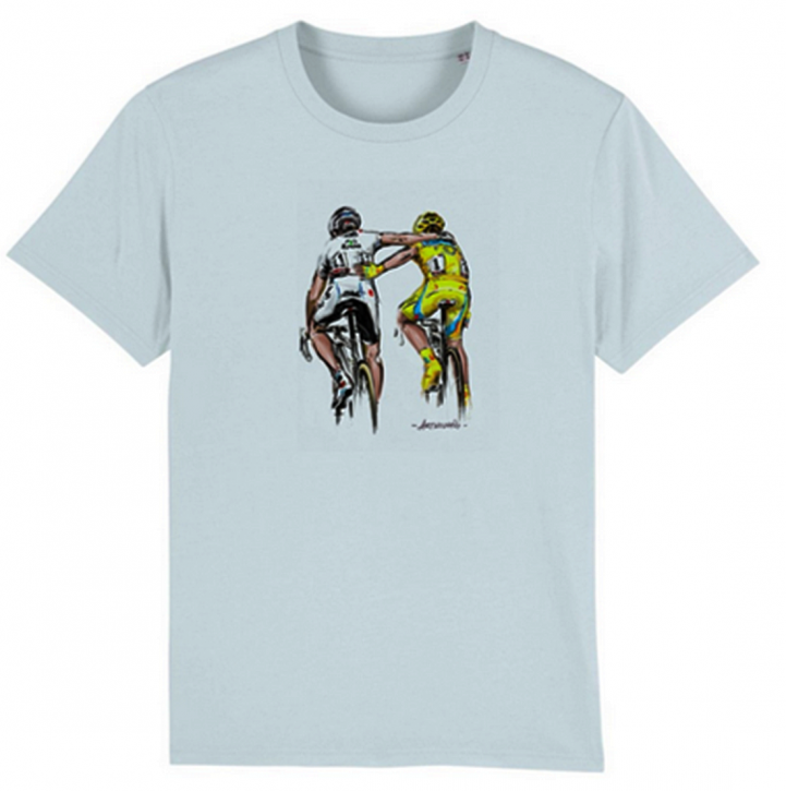 The Vandal  Herren T-Shirt Col de l'amitié Farbe blau 420